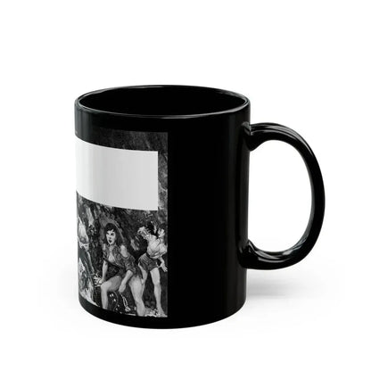 A Fortune In Soft, Yellow Gold -- Waiting To Be Taken, Real Men, September 1970 - Black Coffee Mug - Go Mug Yourself