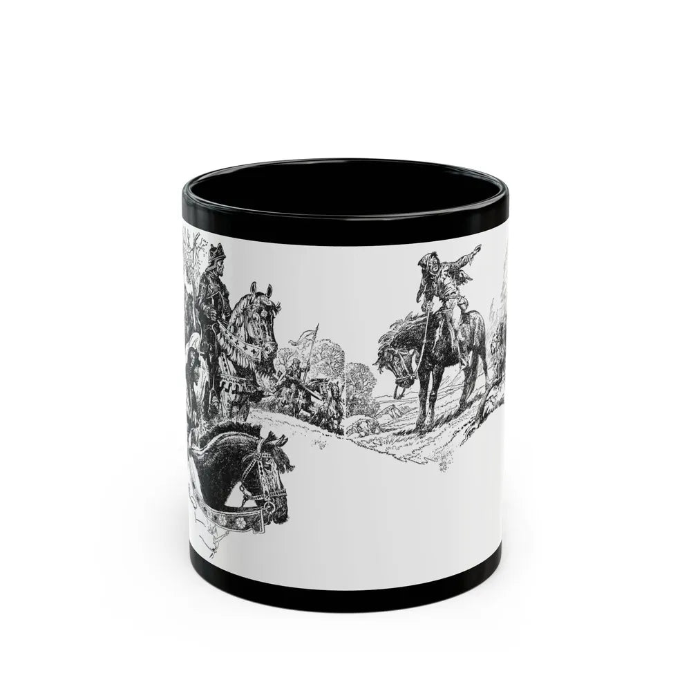 A France Forever (1), Blue Book Magazine, February 1941 - Black Coffee Mug-11oz-Go Mug Yourself