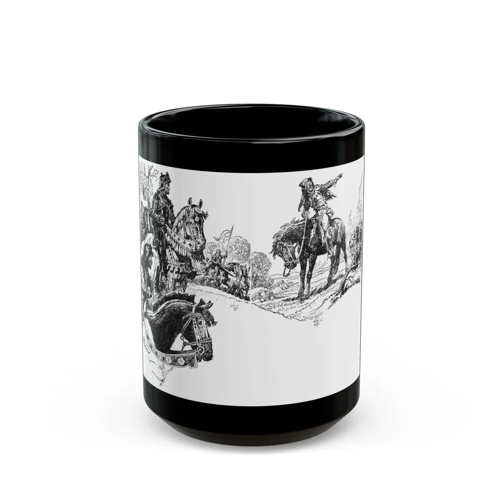 A France Forever (1), Blue Book Magazine, February 1941 - Black Coffee Mug-15oz-Go Mug Yourself