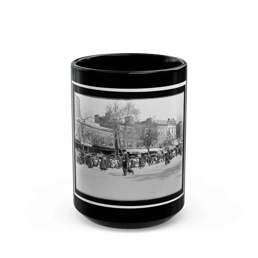 A Full Brass Band Composed Of Women, Heading One Of The Posts From The Dept. Of Pa. (U.S. Civil War) Black Coffee Mug 15oz - Go Mug Yourself