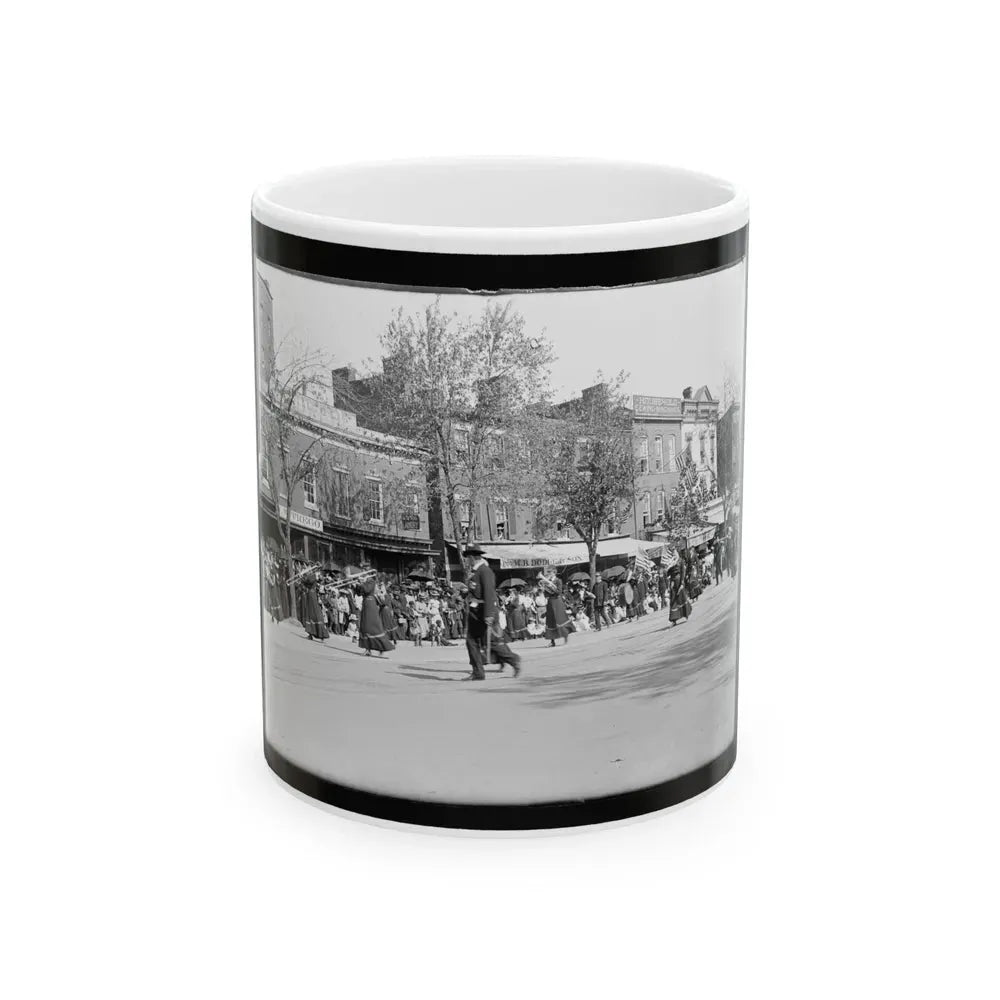 A Full Brass Band Composed Of Women, Heading One Of The Posts From The Dept. Of Pa. (U.S. Civil War) White Coffee Mug 11oz - Go Mug Yourself