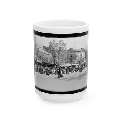 A Full Brass Band Composed Of Women, Heading One Of The Posts From The Dept. Of Pa. (U.S. Civil War) White Coffee Mug 15oz - Go Mug Yourself