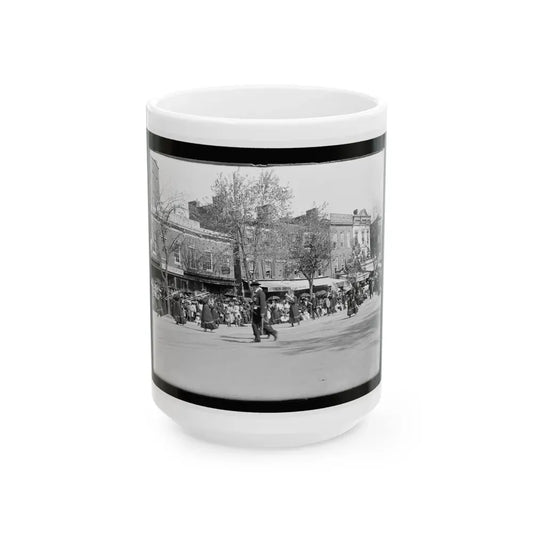 A Full Brass Band Composed Of Women, Heading One Of The Posts From The Dept. Of Pa. (U.S. Civil War) White Coffee Mug 15oz - Go Mug Yourself