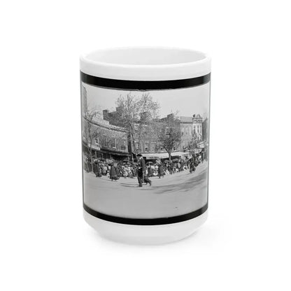 A Full Brass Band Composed Of Women, Heading One Of The Posts From The Dept. Of Pa. (U.S. Civil War) White Coffee Mug 15oz - Go Mug Yourself