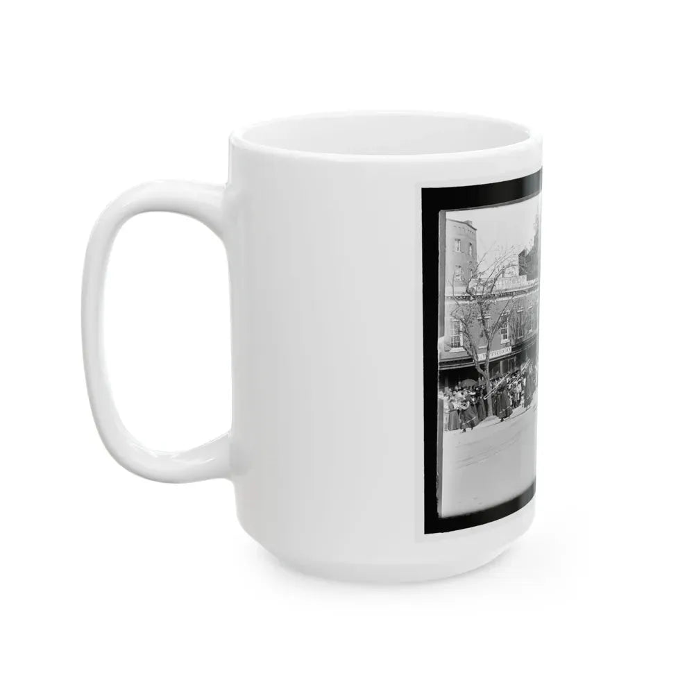 A Full Brass Band Composed Of Women, Heading One Of The Posts From The Dept. Of Pa. (U.S. Civil War) White Coffee Mug - Go Mug Yourself