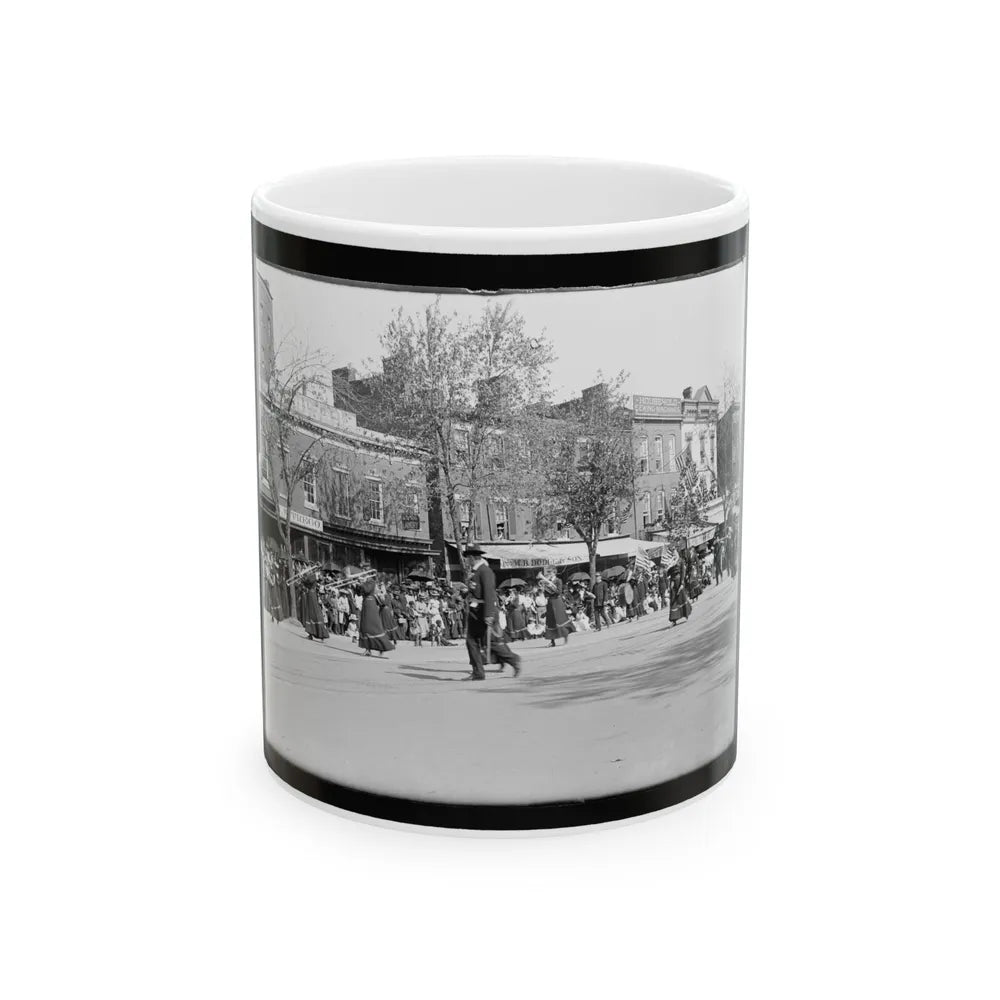 A Full Brass Band Composed Of Women, Heading One Of The Posts From The Dept. Of Pa. (U.S. Civil War) White Coffee Mug-11oz-Go Mug Yourself