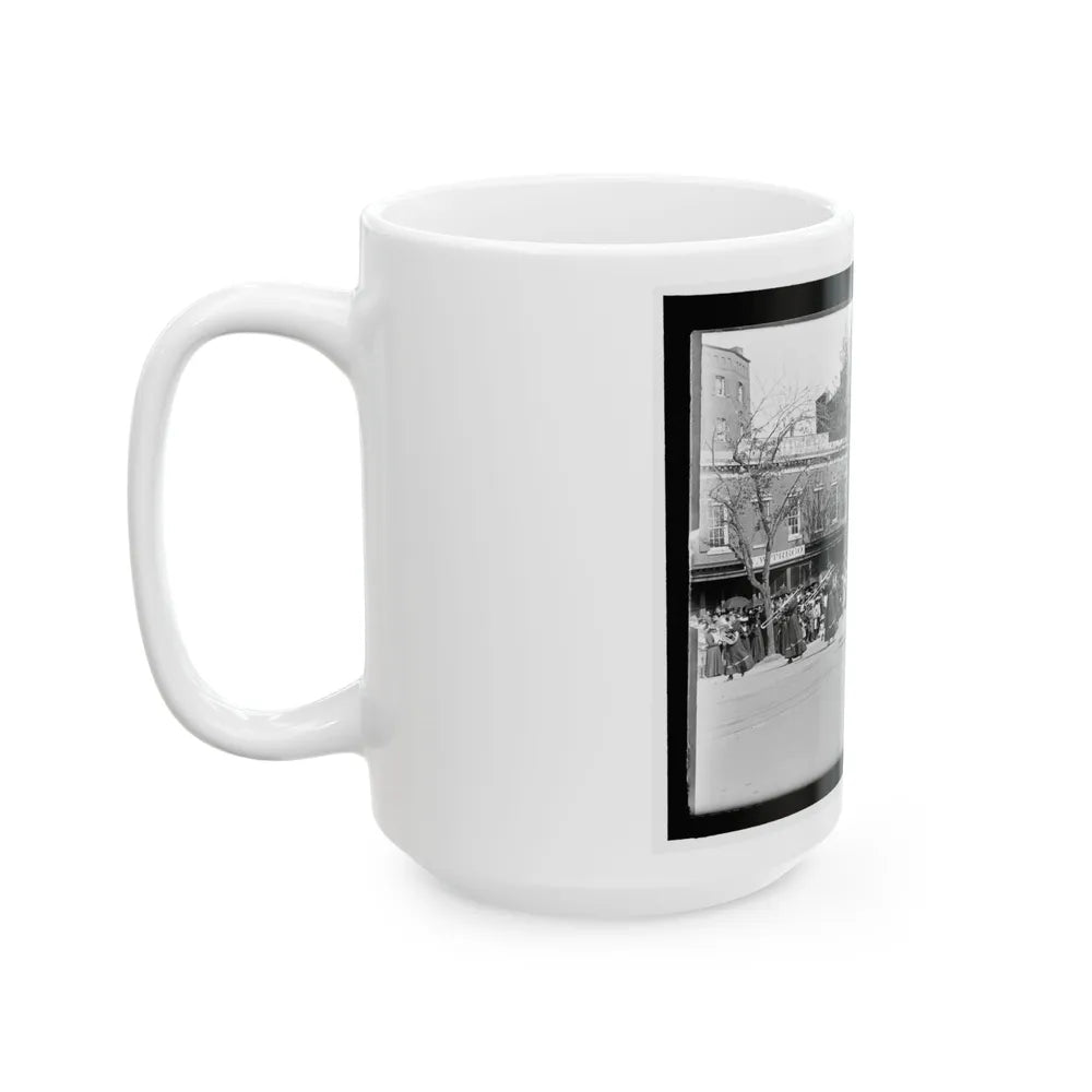 A Full Brass Band Composed Of Women, Heading One Of The Posts From The Dept. Of Pa. (U.S. Civil War) White Coffee Mug-Go Mug Yourself