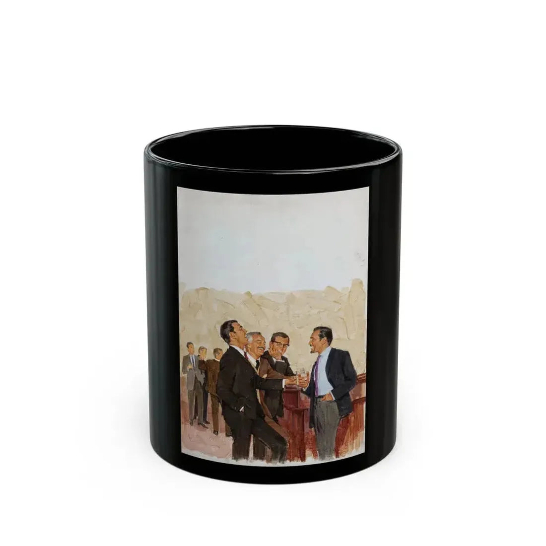 A Funny Conversation - Black Coffee Mug 11oz - Go Mug Yourself