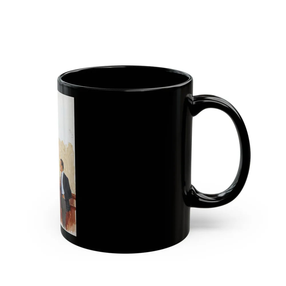 A Funny Conversation - Black Coffee Mug-Go Mug Yourself