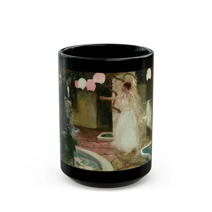 A Furbished Gentleman, Saturday Evening Post illustration, April 8, 1916 - Black Coffee Mug 15oz - Go Mug Yourself