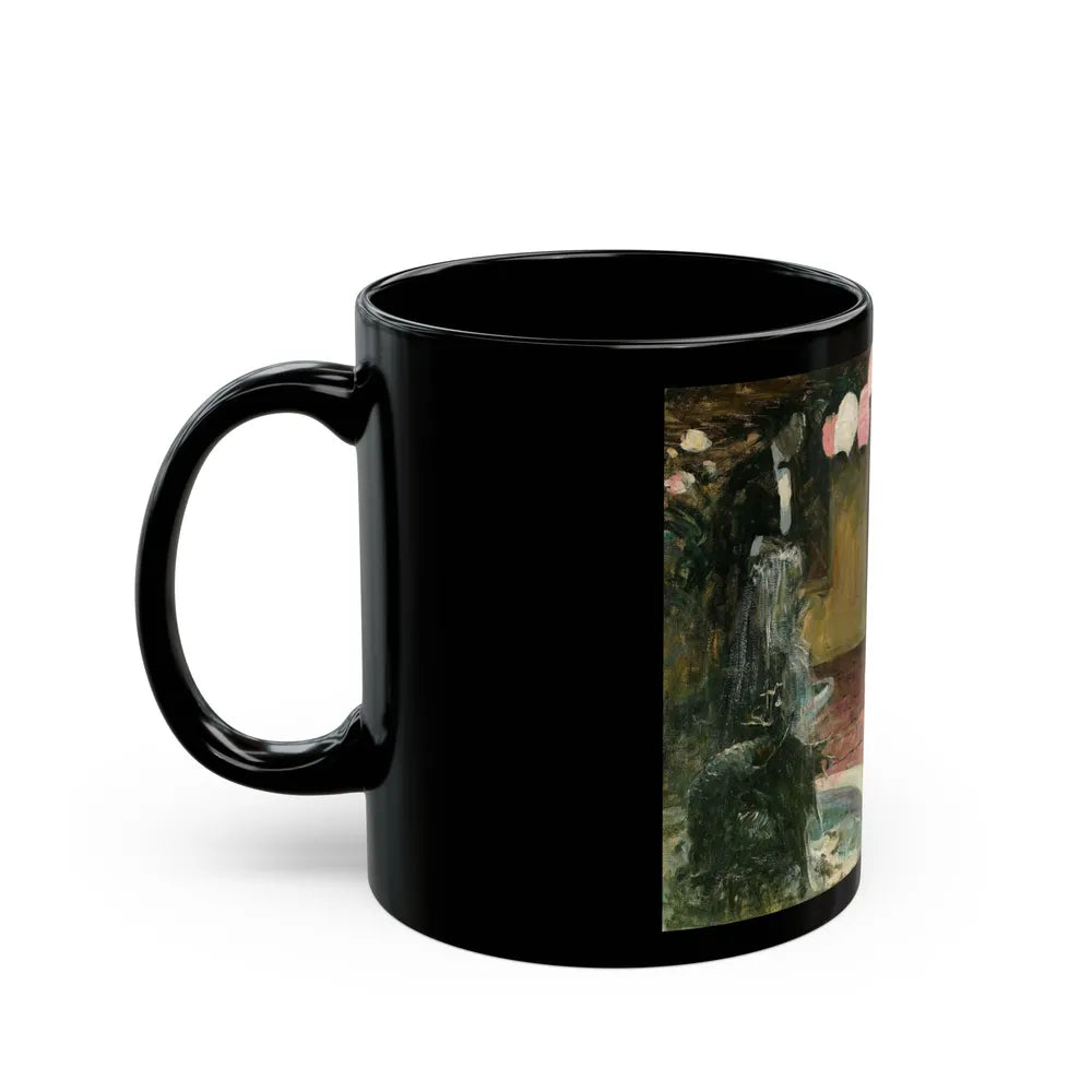 A Furbished Gentleman, Saturday Evening Post illustration, April 8, 1916 - Black Coffee Mug-Go Mug Yourself