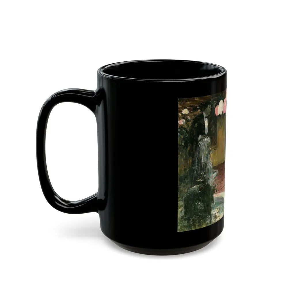 A Furbished Gentleman, Saturday Evening Post illustration, April 8, 1916 - Black Coffee Mug-Go Mug Yourself