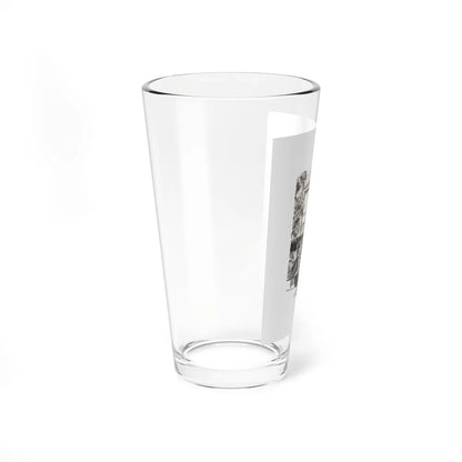 A Game Men Play Illustration (Magazine Illustration) Pint Glass 16oz-Go Mug Yourself