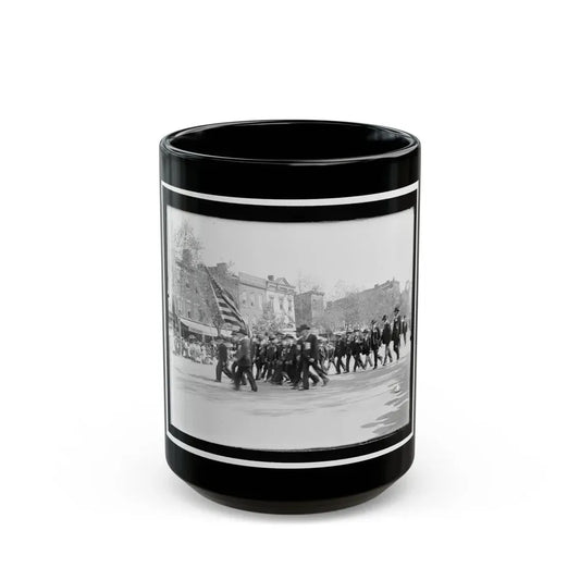 A G.A.R. Post In The Great Parade (U.S. Civil War) Black Coffee Mug 15oz - Go Mug Yourself