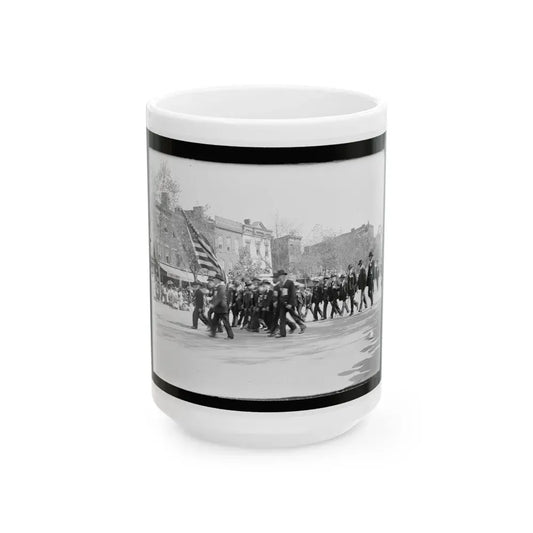 A G.A.R. Post In The Great Parade (U.S. Civil War) White Coffee Mug 15oz - Go Mug Yourself