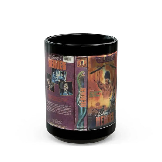 A GATHERING OF HEROES (VHS COVER) - Black Coffee Mug 15oz - Go Mug Yourself