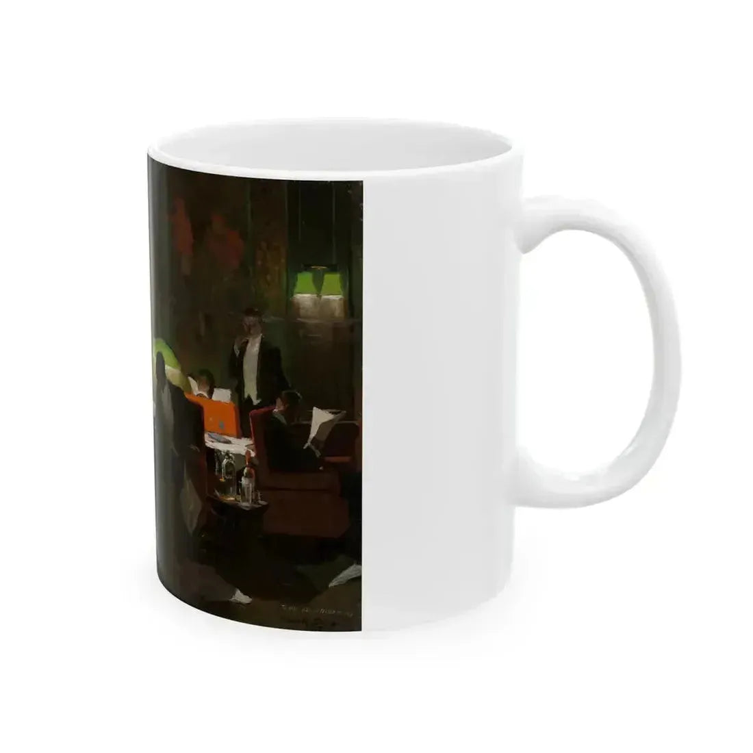A Gentleman's Club, 1917 - White Coffee Mug - Go Mug Yourself