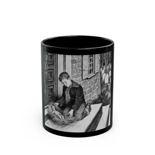 A Gift for Mark, magazine story illustration - Black Coffee Mug 11oz - Go Mug Yourself