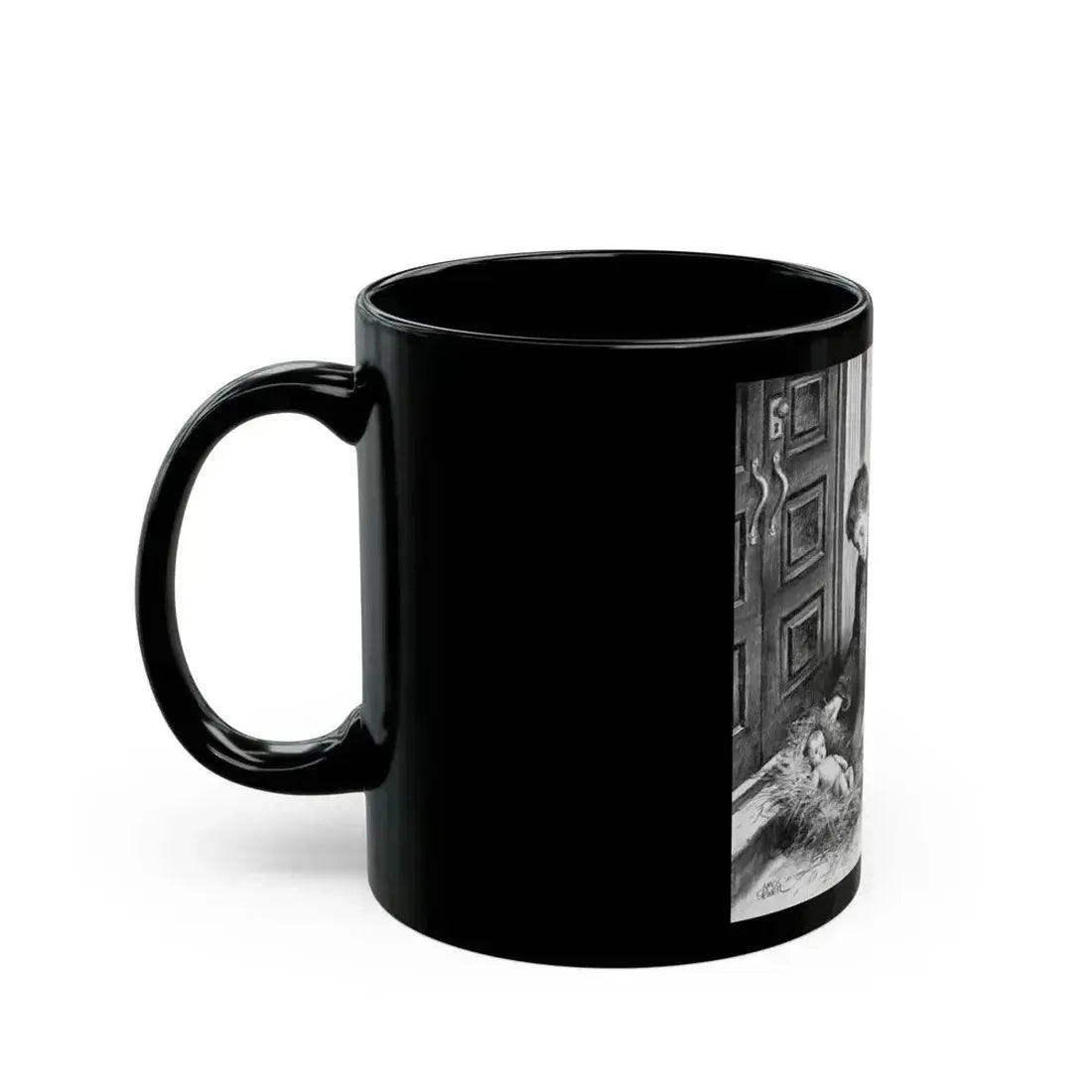 A Gift for Mark, magazine story illustration - Black Coffee Mug - Go Mug Yourself