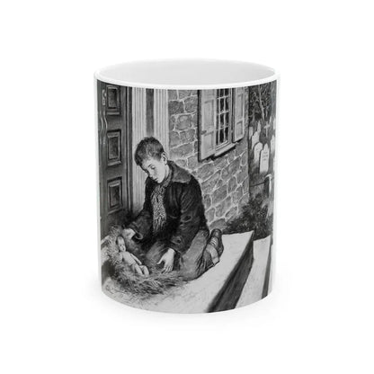 A Gift for Mark, magazine story illustration - White Coffee Mug 11oz - Go Mug Yourself