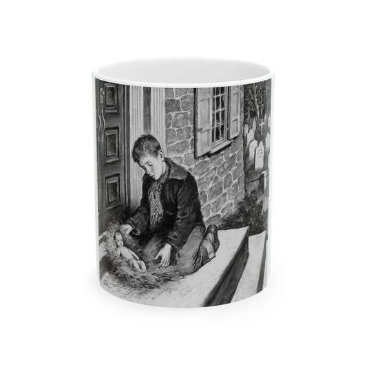 A Gift for Mark, magazine story illustration - White Coffee Mug 11oz - Go Mug Yourself
