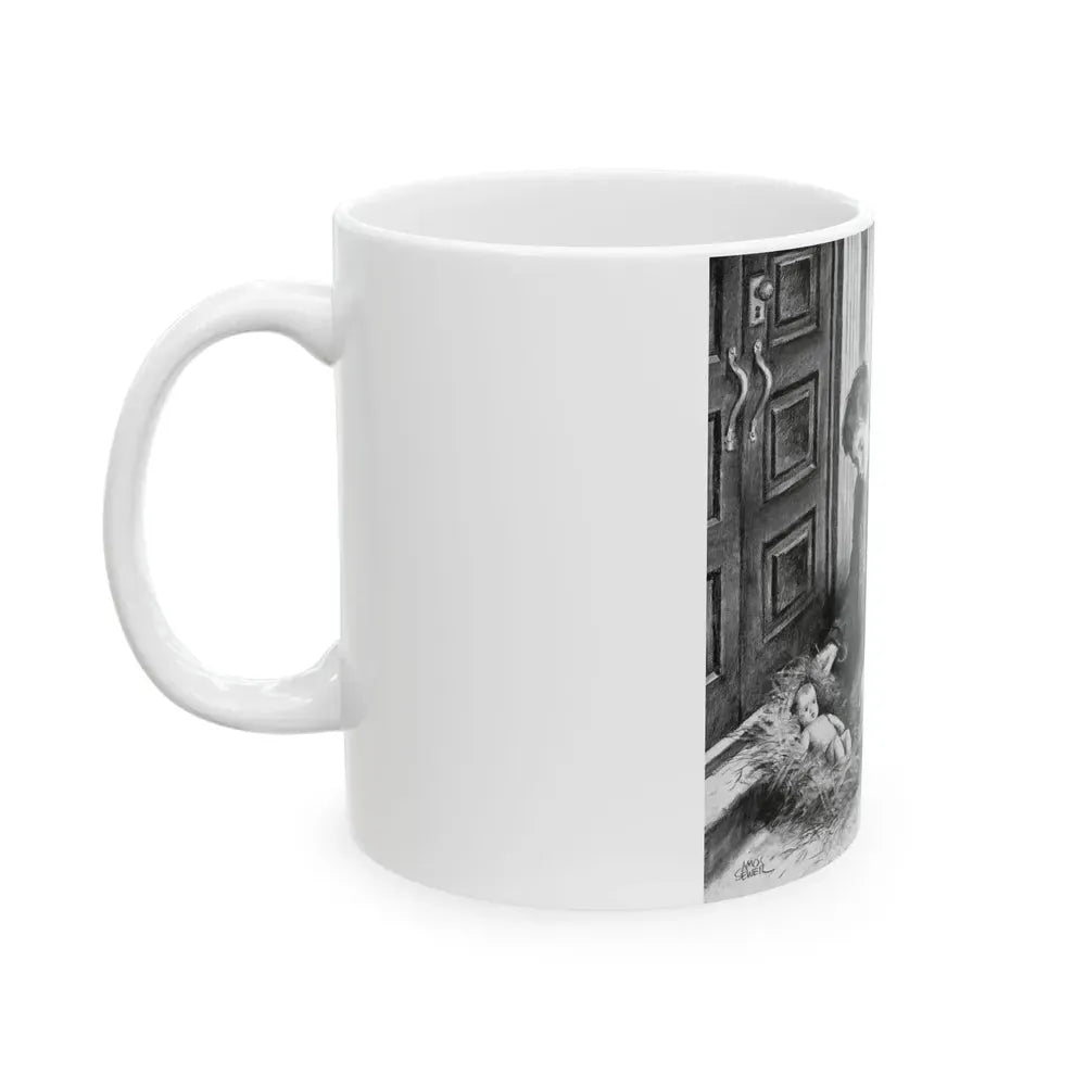 A Gift for Mark, magazine story illustration - White Coffee Mug - Go Mug Yourself