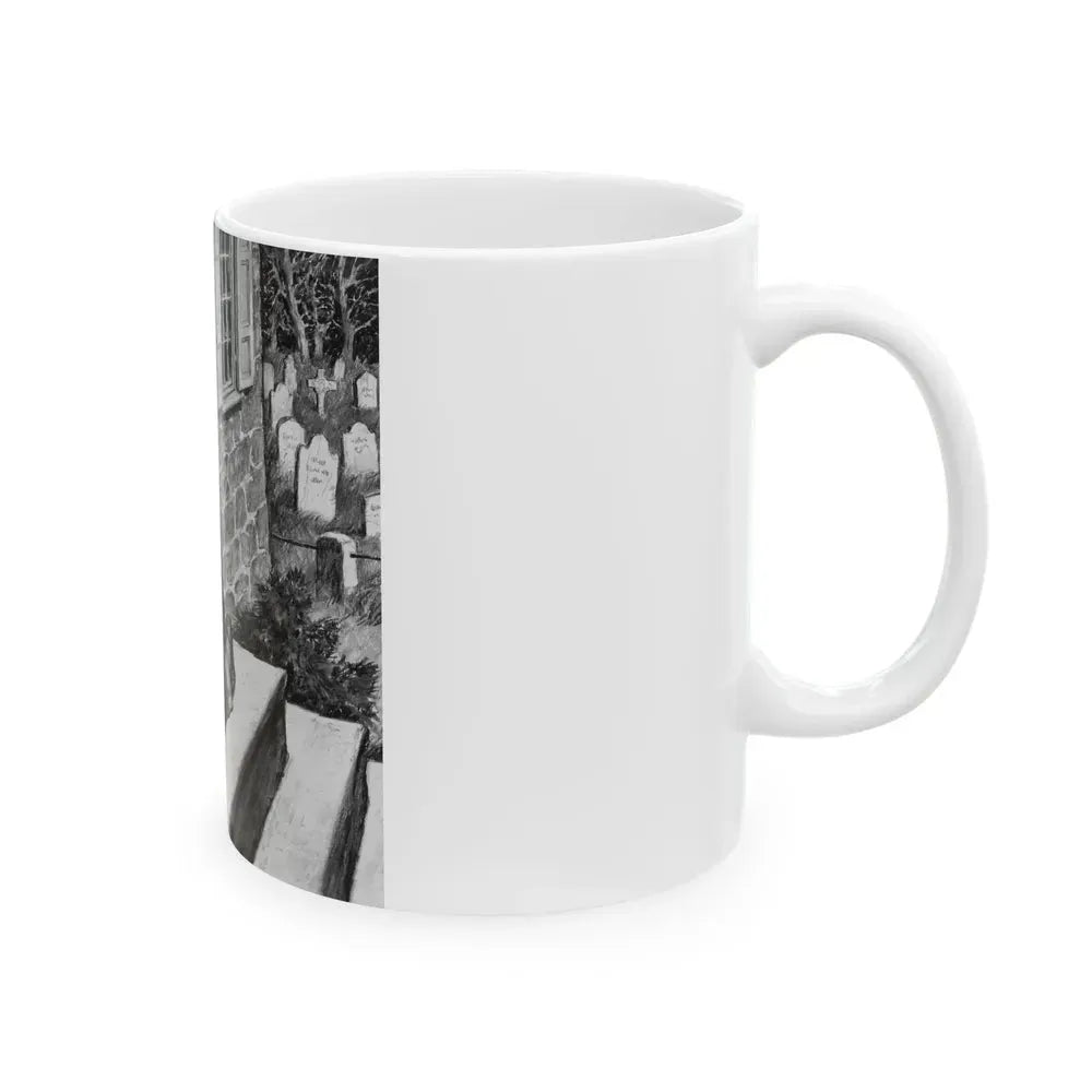 A Gift for Mark, magazine story illustration - White Coffee Mug - Go Mug Yourself