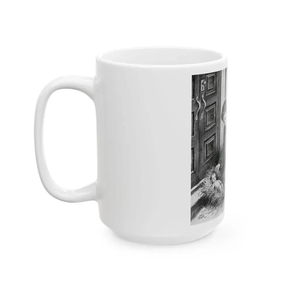 A Gift for Mark, magazine story illustration - White Coffee Mug - Go Mug Yourself