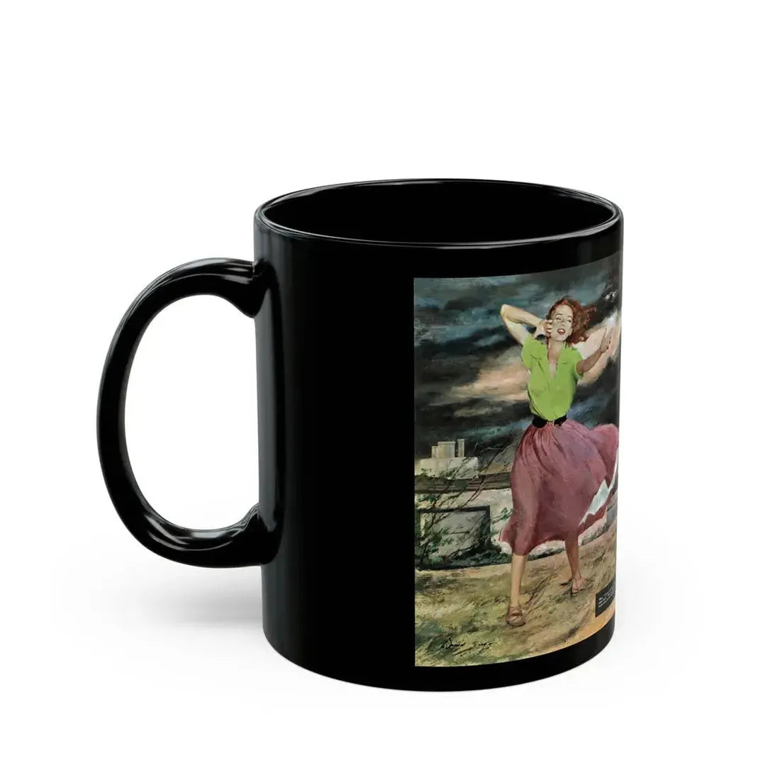A Gift for Teresa, Collier's, September 13, 1952 - Black Coffee Mug - Go Mug Yourself