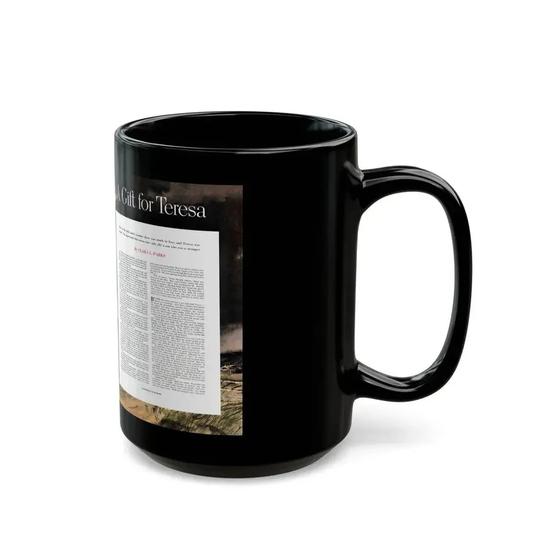 A Gift for Teresa, Collier's, September 13, 1952 - Black Coffee Mug - Go Mug Yourself