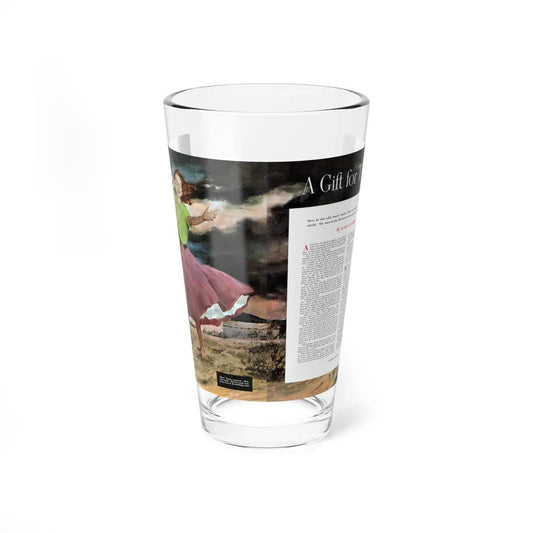 A Gift for Teresa, Collier's, September 13, 1952 (Magazine Illustration) Pint Glass 16oz 16oz - Go Mug Yourself