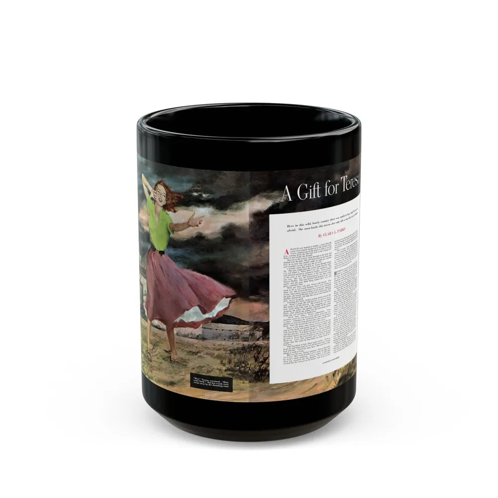 A Gift for Teresa, Collier's, September 13, 1952 - Black Coffee Mug-15oz-Go Mug Yourself