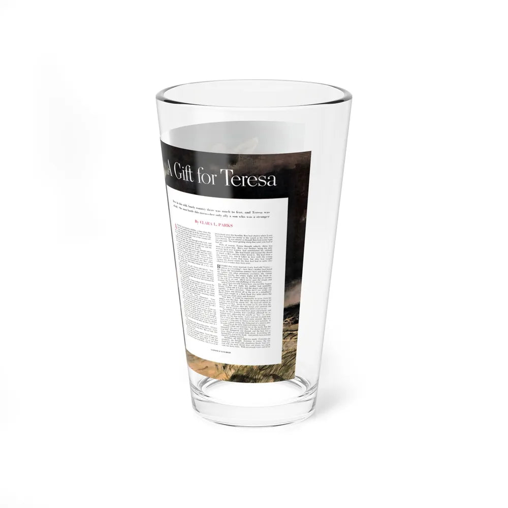 A Gift for Teresa, Collier's, September 13, 1952 (Magazine Illustration) Pint Glass 16oz-Go Mug Yourself