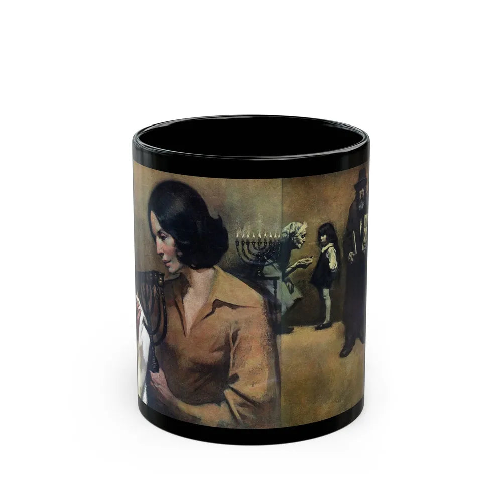 A Gift of Light, McCalls magazine, December 1975 - Black Coffee Mug-11oz-Go Mug Yourself