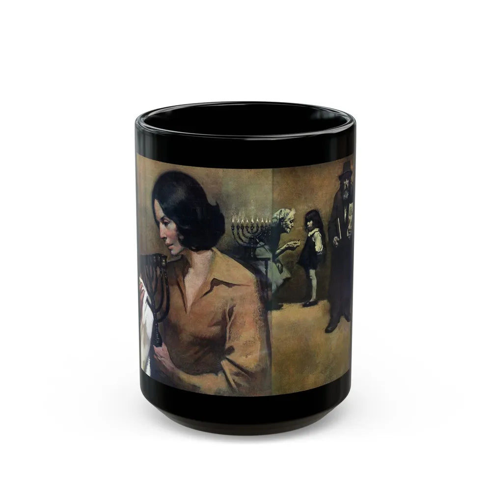 A Gift of Light, McCalls magazine, December 1975 - Black Coffee Mug-15oz-Go Mug Yourself