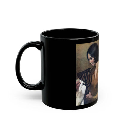 A Gift of Light, McCalls magazine, December 1975 - Black Coffee Mug-Go Mug Yourself