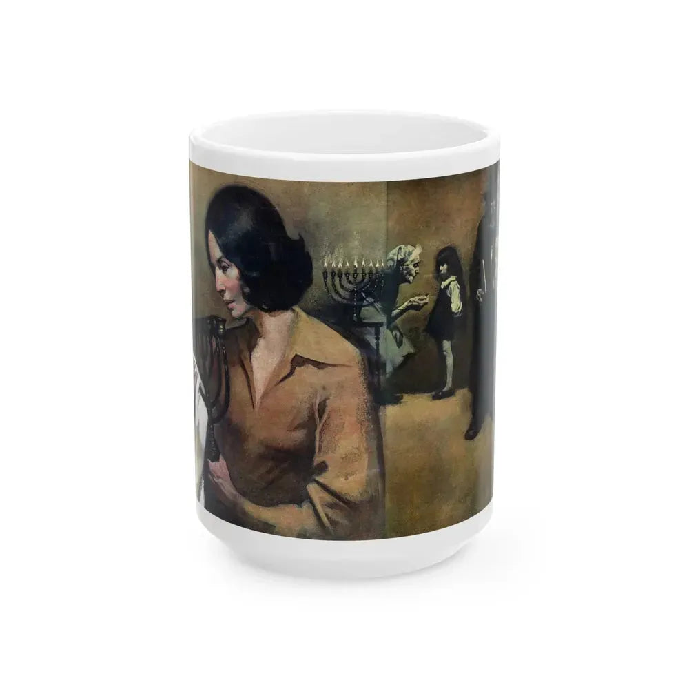 A Gift of Light, McCalls magazine, December 1975 - White Coffee Mug 15oz - Go Mug Yourself