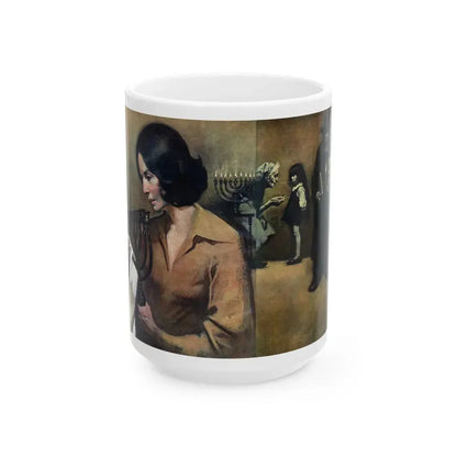 A Gift of Light, McCalls magazine, December 1975 - White Coffee Mug 15oz - Go Mug Yourself