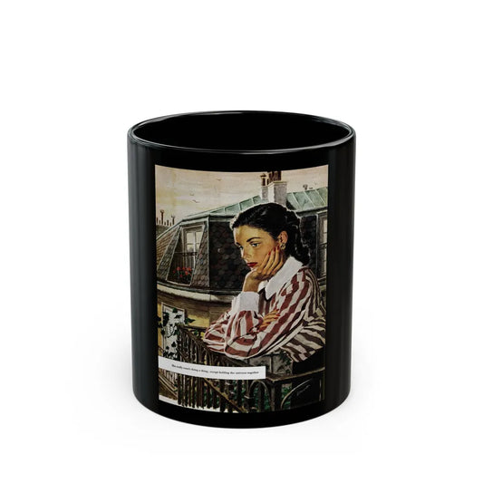 A Girl I Knew, Good Housekeeping, February 1948 - Black Coffee Mug-11oz-Go Mug Yourself