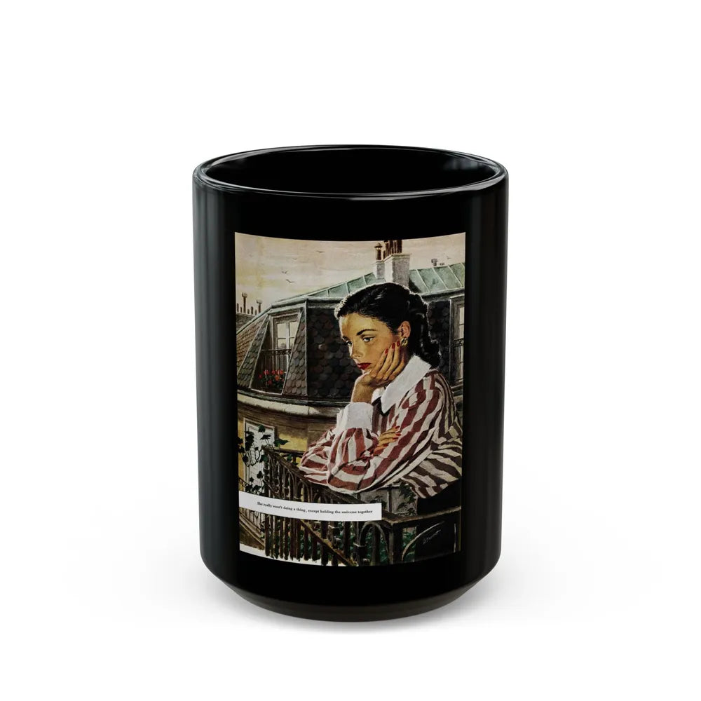 A Girl I Knew, Good Housekeeping, February 1948 - Black Coffee Mug-15oz-Go Mug Yourself