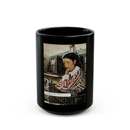 A Girl I Knew, Good Housekeeping, February 1948 - Black Coffee Mug 15oz - Go Mug Yourself