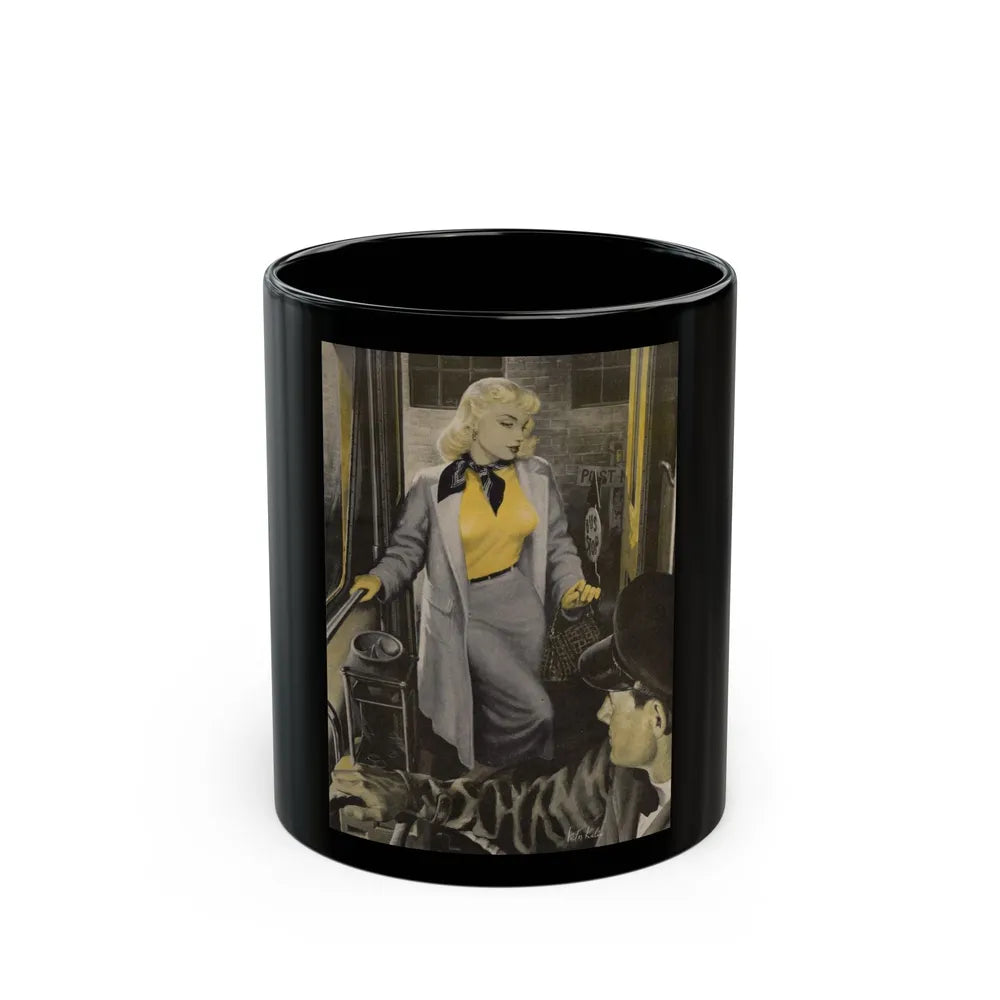 A Girl Like That, Argosy Magazine, August 1950 - Black Coffee Mug-11oz-Go Mug Yourself