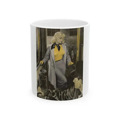 A Girl Like That, Argosy Magazine, August 1950 - White Coffee Mug 11oz - Go Mug Yourself