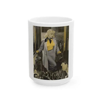 A Girl Like That, Argosy Magazine, August 1950 - White Coffee Mug 15oz - Go Mug Yourself