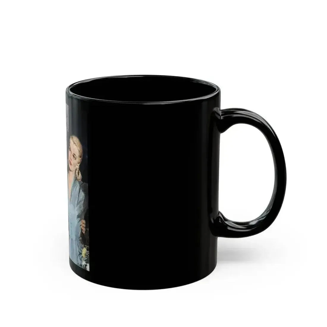 A Girl Named Joy (1), The American Magazine Illustration, April 1948 - Black Coffee Mug - Go Mug Yourself