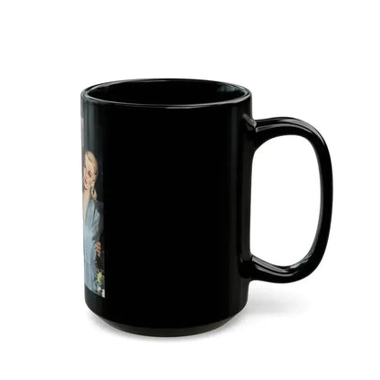 A Girl Named Joy (1), The American Magazine Illustration, April 1948 - Black Coffee Mug - Go Mug Yourself