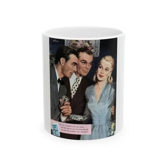 A Girl Named Joy (1), The American Magazine Illustration, April 1948 - White Coffee Mug 11oz - Go Mug Yourself