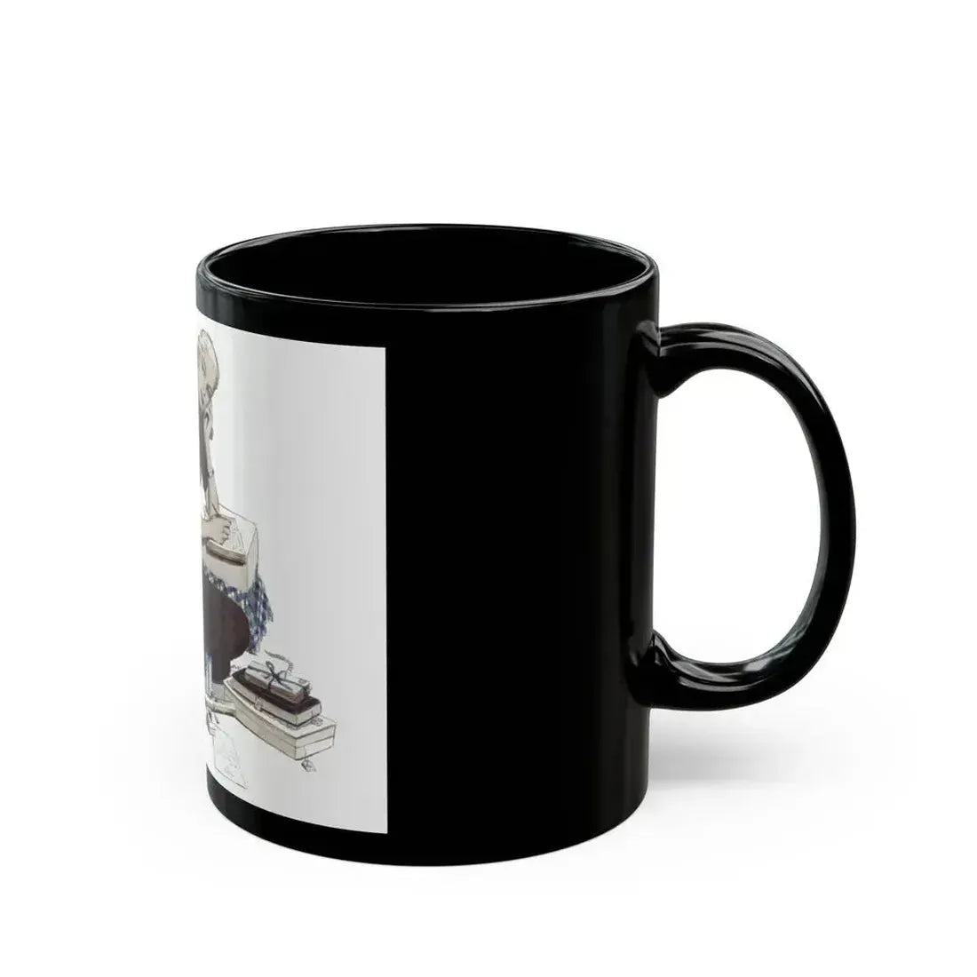 A Girl Named Joy (2), The American Magazine Illustration, April 1948 - Black Coffee Mug - Go Mug Yourself