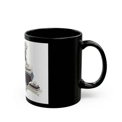 A Girl Named Joy (2), The American Magazine Illustration, April 1948 - Black Coffee Mug - Go Mug Yourself