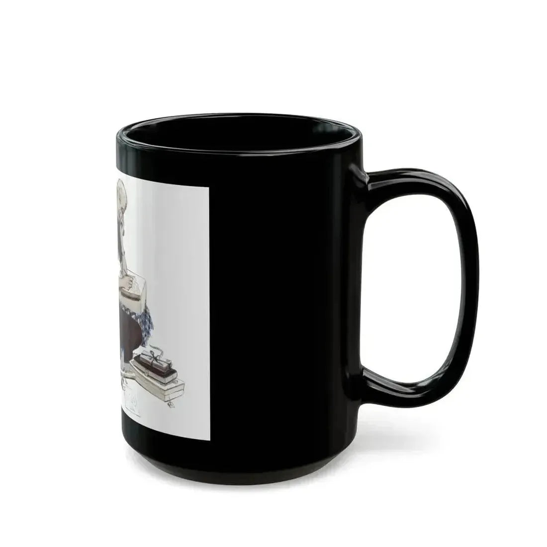A Girl Named Joy (2), The American Magazine Illustration, April 1948 - Black Coffee Mug - Go Mug Yourself